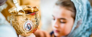 Child receiving Communion